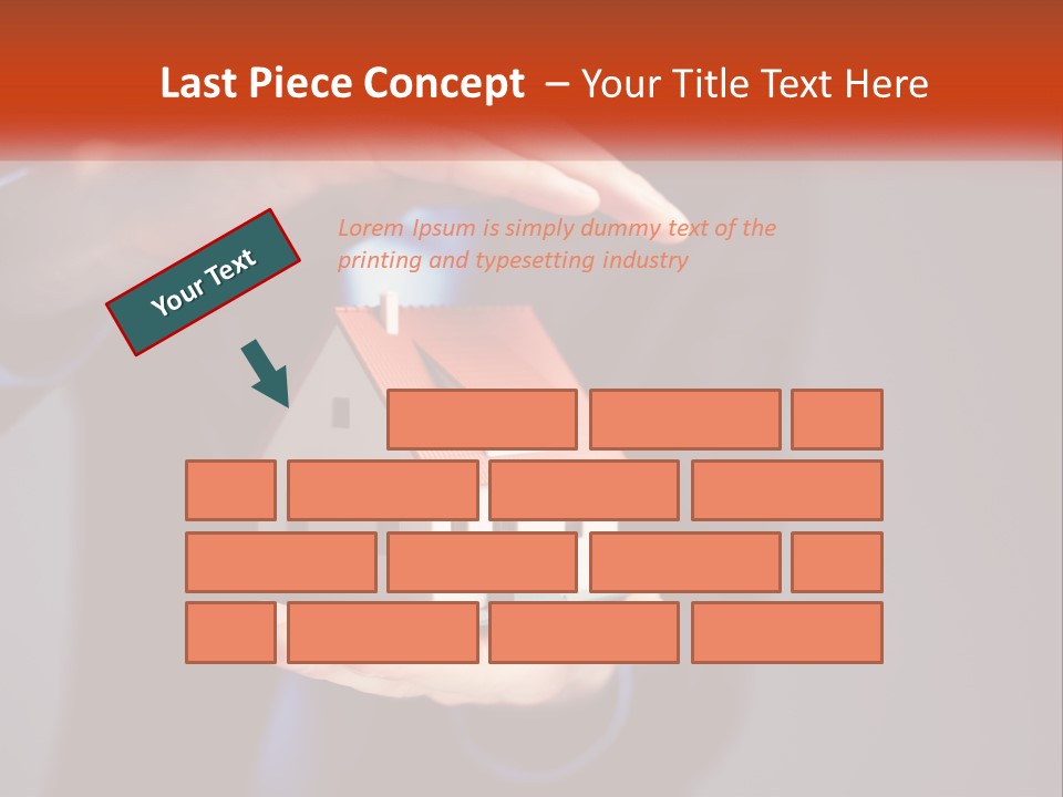 A Person Holding A Small Model House In Their Hands PowerPoint Template