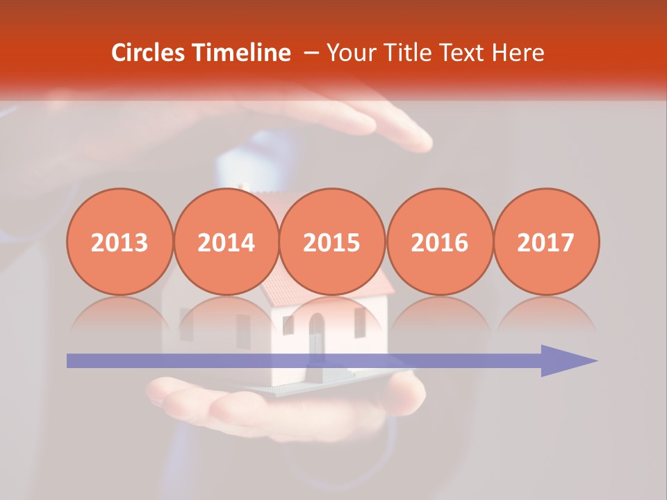 A Person Holding A Small Model House In Their Hands PowerPoint Template