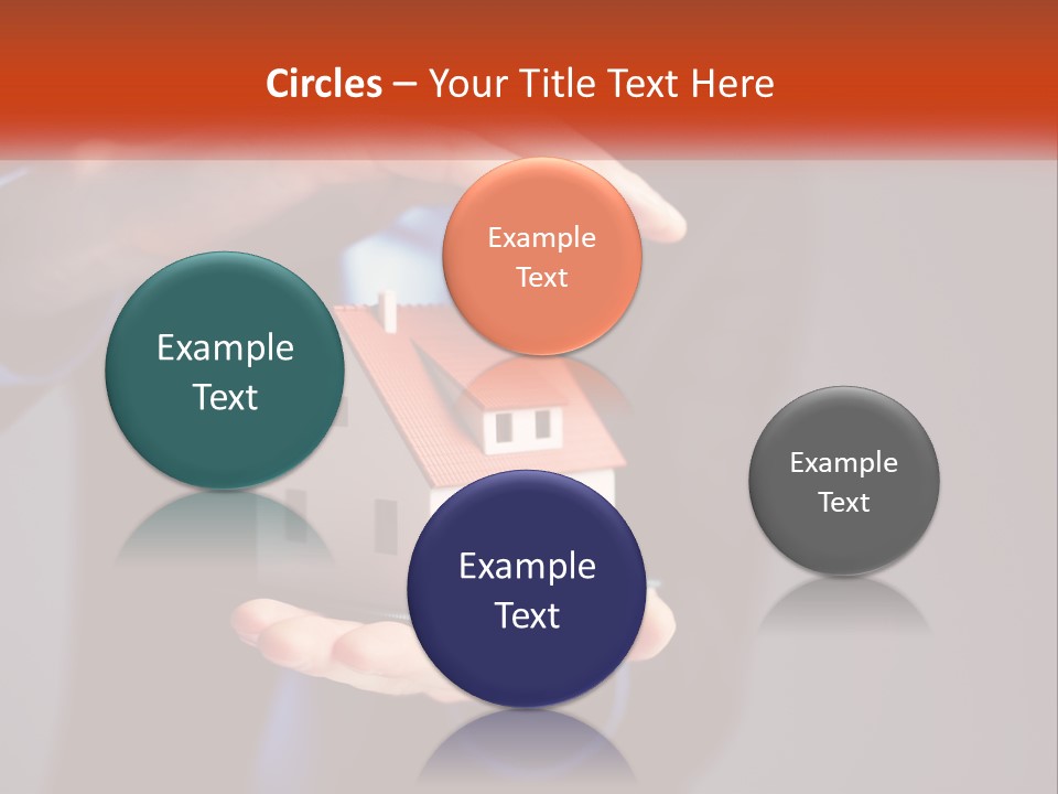 A Person Holding A Small Model House In Their Hands PowerPoint Template