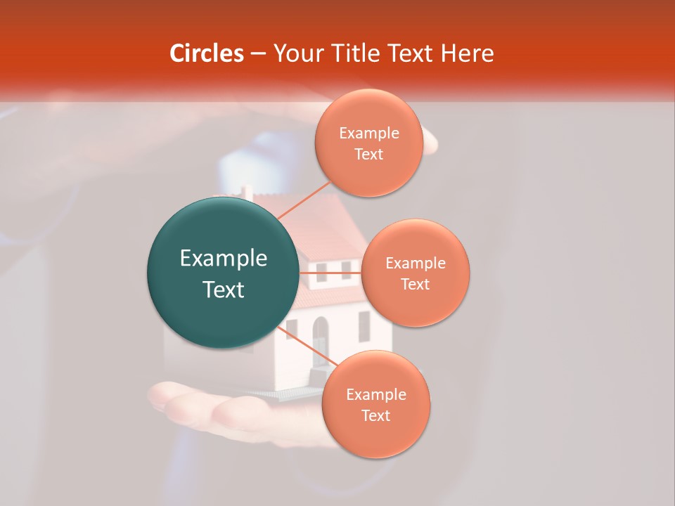 A Person Holding A Small Model House In Their Hands PowerPoint Template