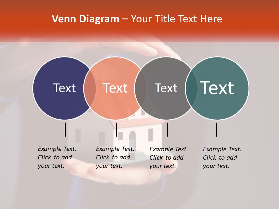 A Person Holding A Small Model House In Their Hands PowerPoint Template