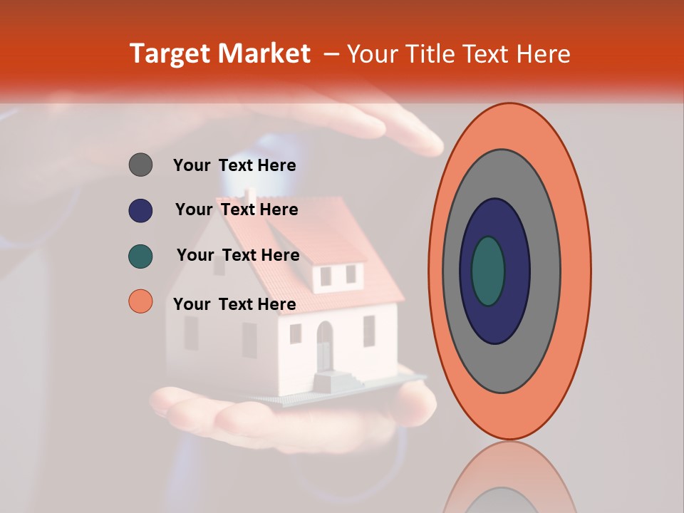 A Person Holding A Small Model House In Their Hands PowerPoint Template