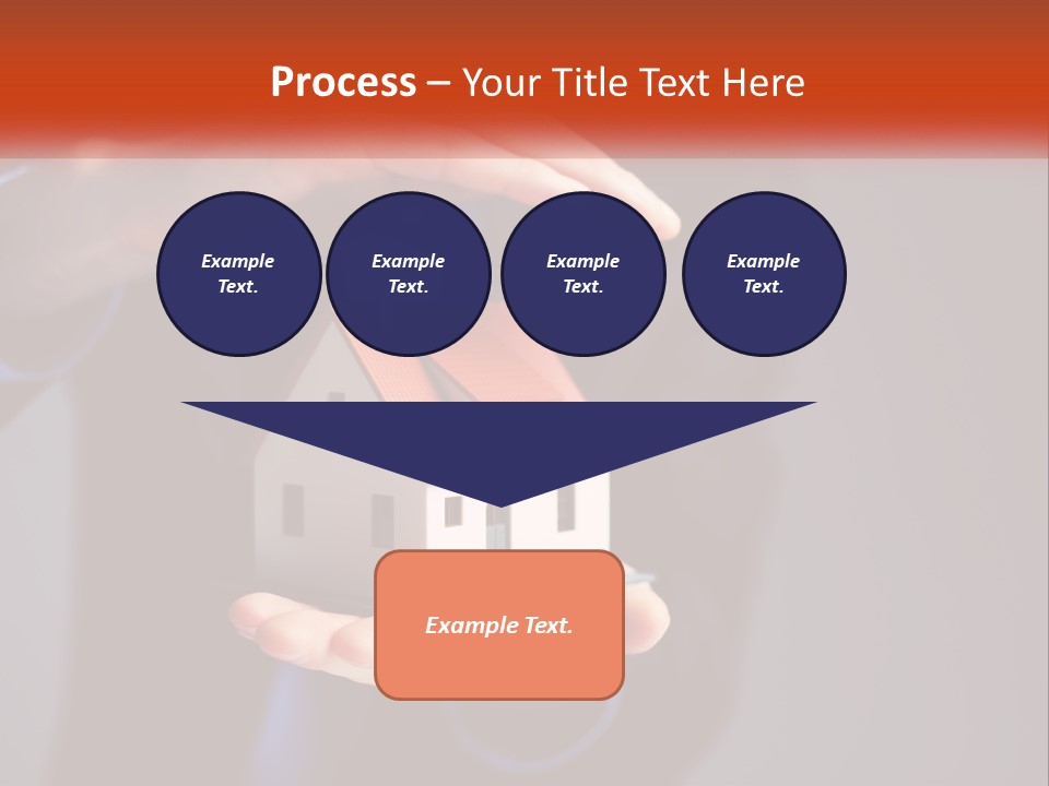 A Person Holding A Small Model House In Their Hands PowerPoint Template