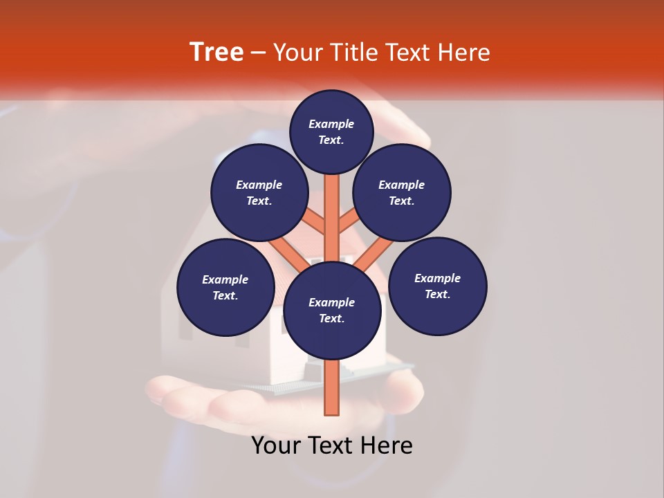 A Person Holding A Small Model House In Their Hands PowerPoint Template
