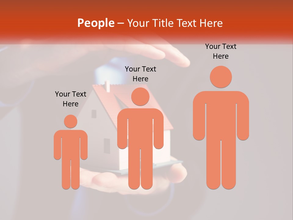 A Person Holding A Small Model House In Their Hands PowerPoint Template