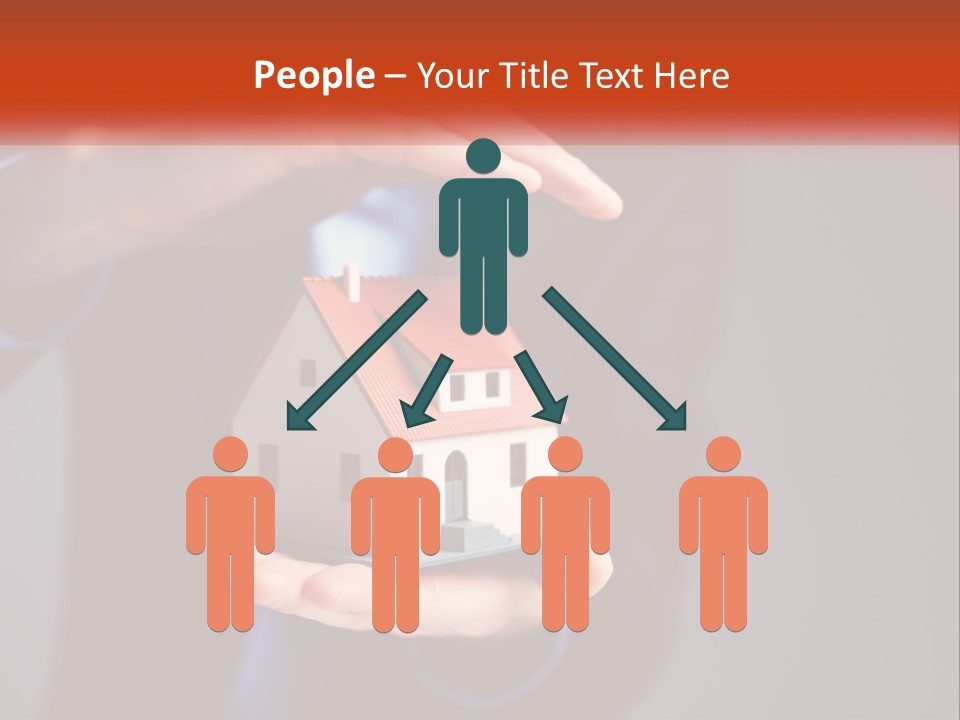 A Person Holding A Small Model House In Their Hands PowerPoint Template