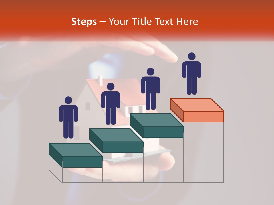 A Person Holding A Small Model House In Their Hands PowerPoint Template