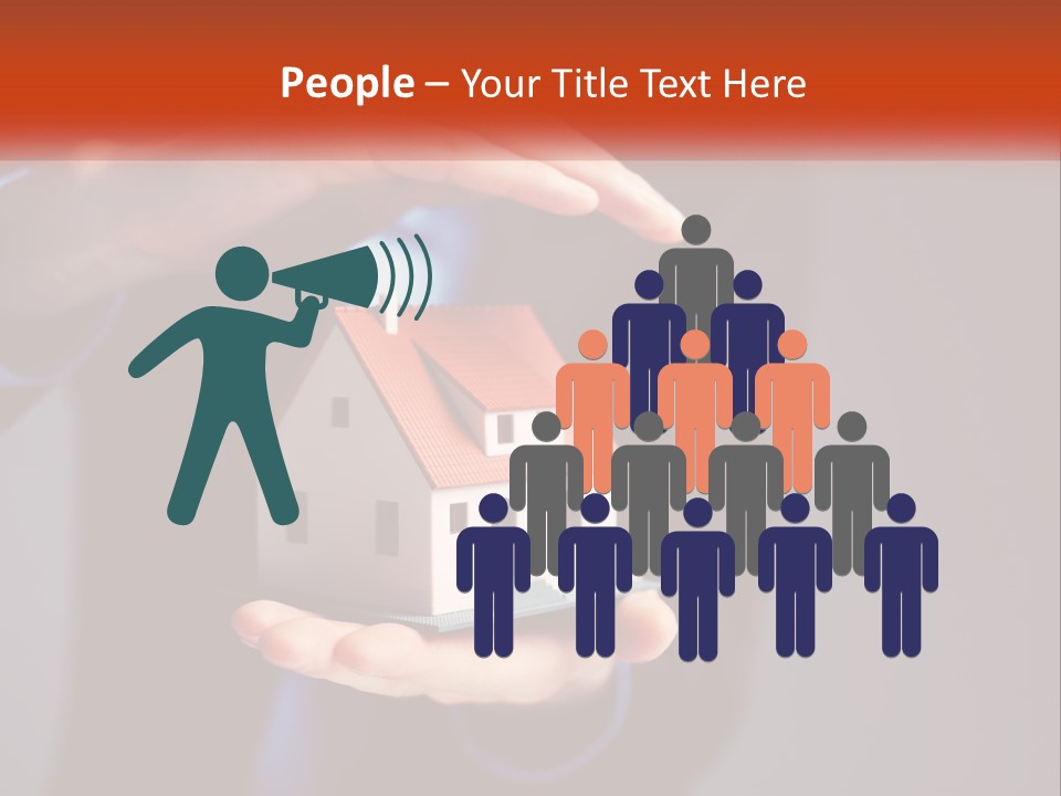 A Person Holding A Small Model House In Their Hands PowerPoint Template