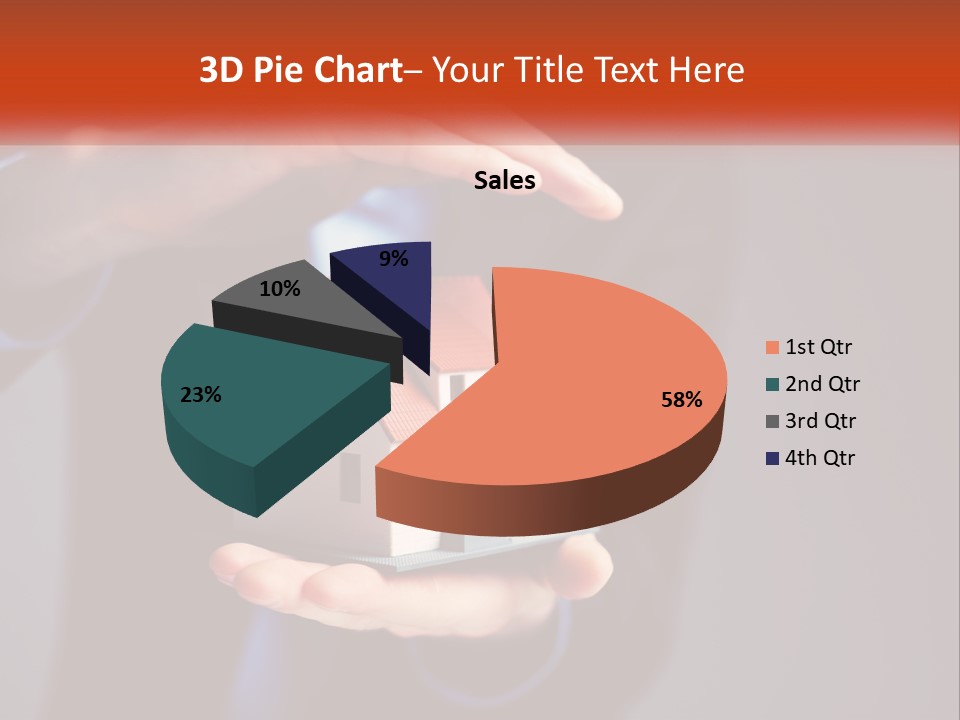 A Person Holding A Small Model House In Their Hands PowerPoint Template