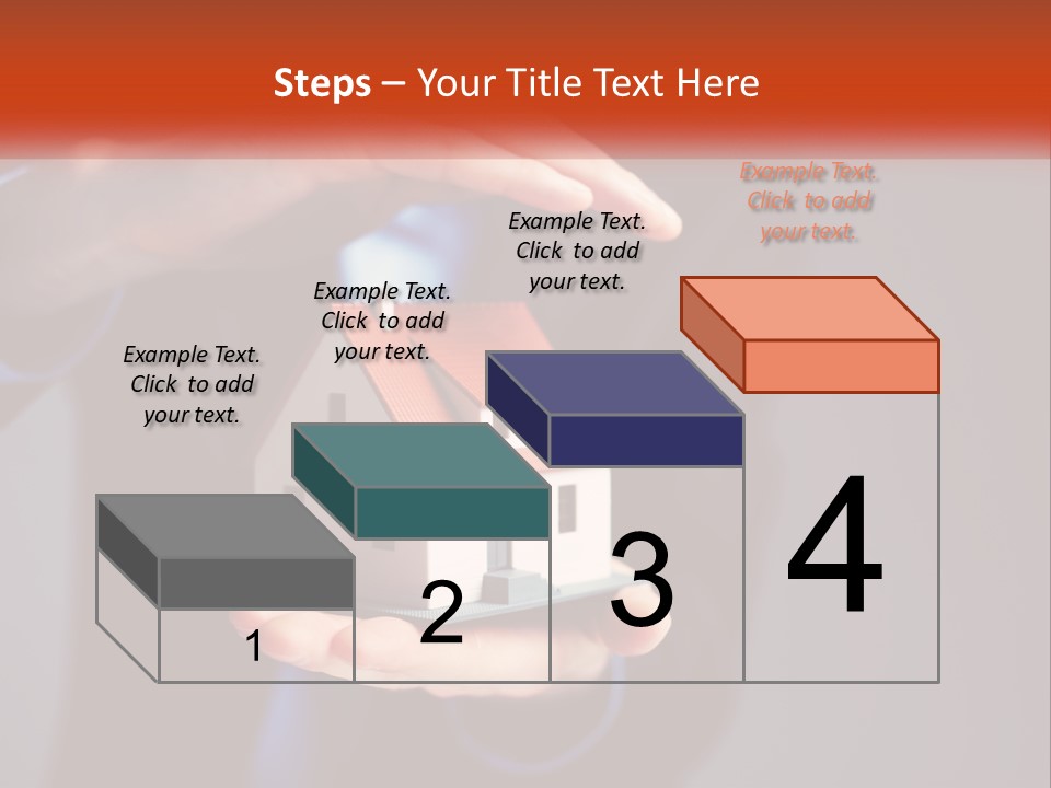A Person Holding A Small Model House In Their Hands PowerPoint Template