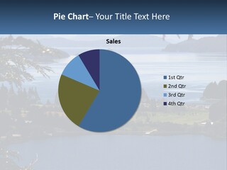 A Large Body Of Water Surrounded By Trees PowerPoint Template
