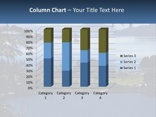 A Large Body Of Water Surrounded By Trees PowerPoint Template