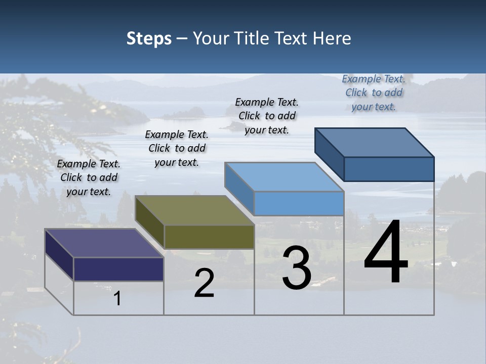 A Large Body Of Water Surrounded By Trees PowerPoint Template
