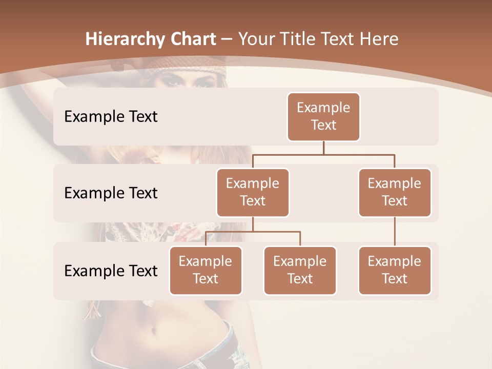 A Beautiful Woman In A Bikini Posing For A Picture PowerPoint Template