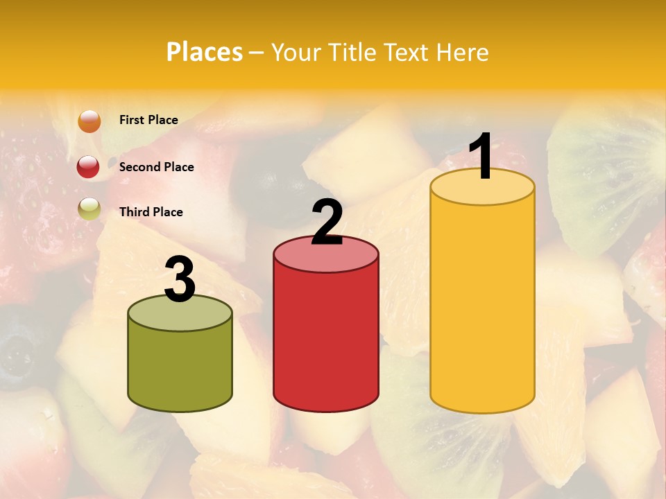A Close Up Of A Bunch Of Fruit On A Table PowerPoint Template