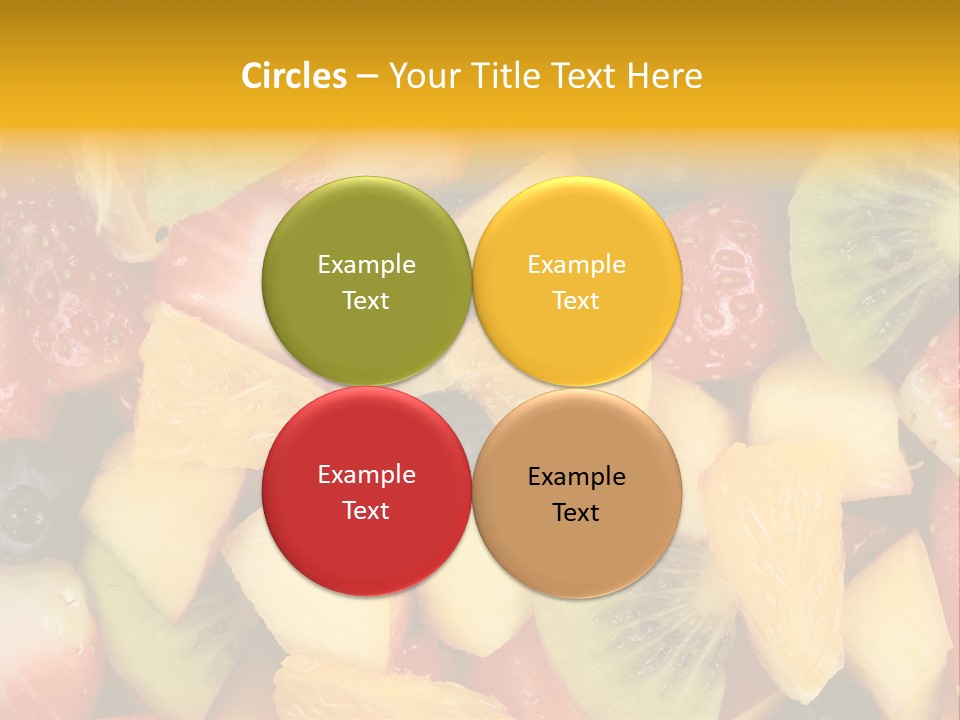A Close Up Of A Bunch Of Fruit On A Table PowerPoint Template