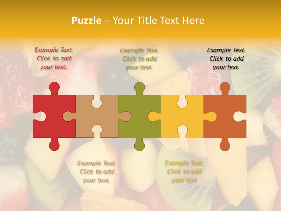 A Close Up Of A Bunch Of Fruit On A Table PowerPoint Template