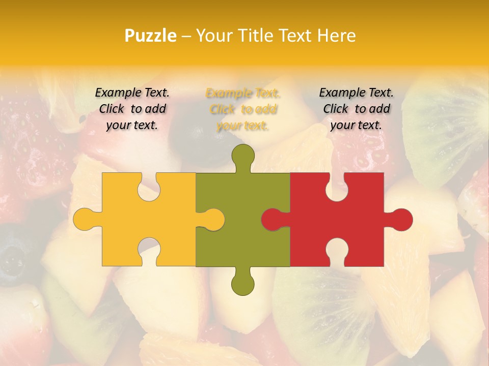 A Close Up Of A Bunch Of Fruit On A Table PowerPoint Template