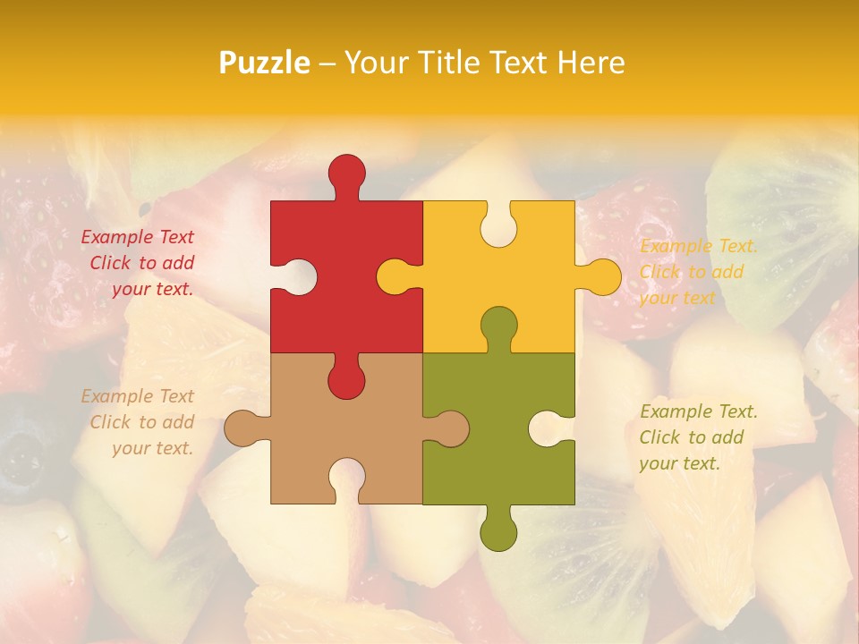 A Close Up Of A Bunch Of Fruit On A Table PowerPoint Template