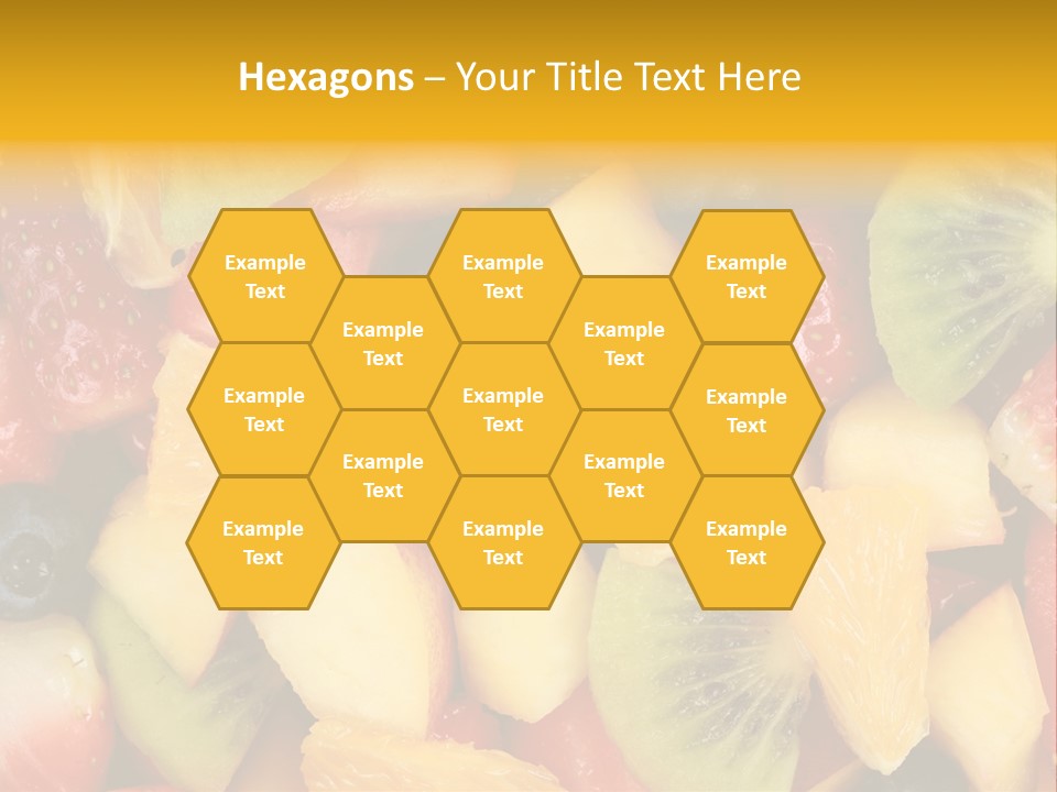 A Close Up Of A Bunch Of Fruit On A Table PowerPoint Template