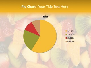 A Close Up Of A Bunch Of Fruit On A Table PowerPoint Template