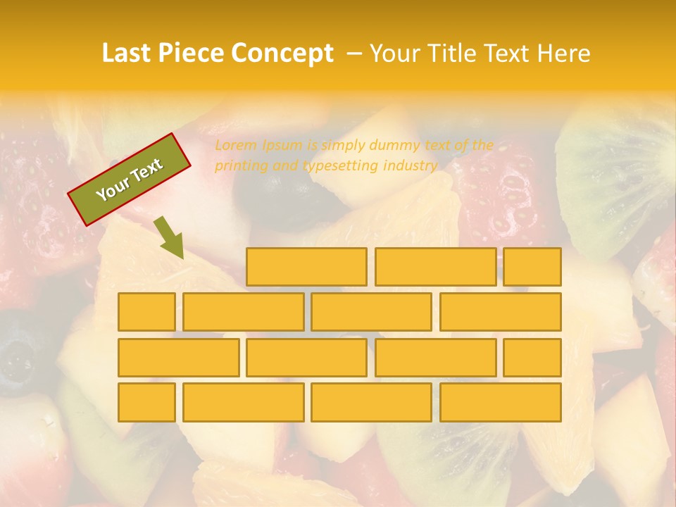 A Close Up Of A Bunch Of Fruit On A Table PowerPoint Template
