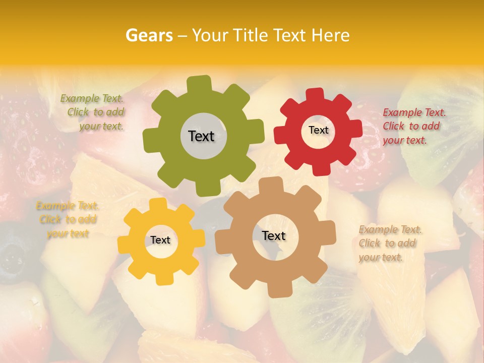A Close Up Of A Bunch Of Fruit On A Table PowerPoint Template