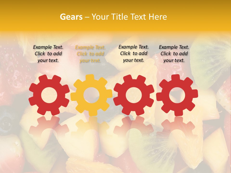 A Close Up Of A Bunch Of Fruit On A Table PowerPoint Template