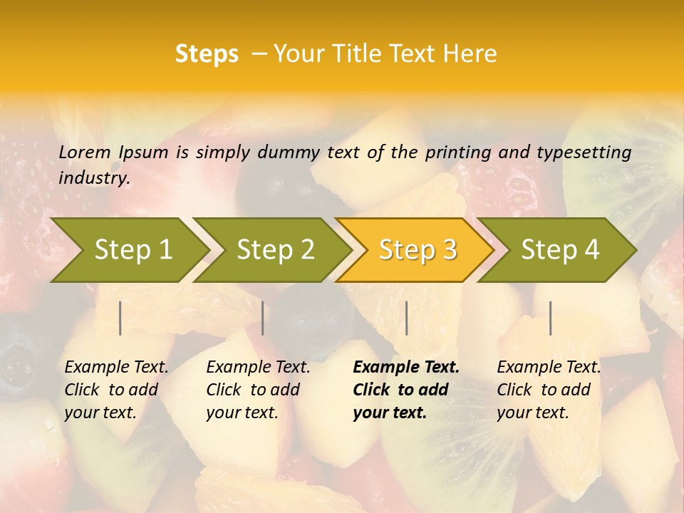 A Close Up Of A Bunch Of Fruit On A Table PowerPoint Template