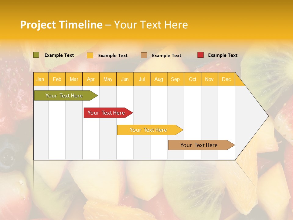A Close Up Of A Bunch Of Fruit On A Table PowerPoint Template