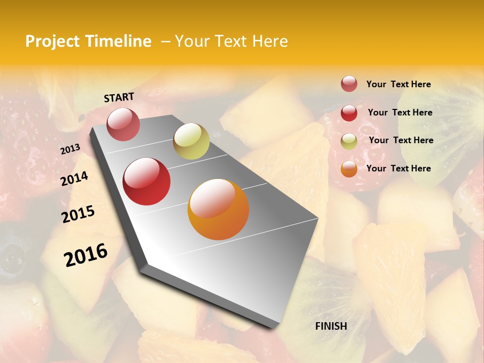 A Close Up Of A Bunch Of Fruit On A Table PowerPoint Template