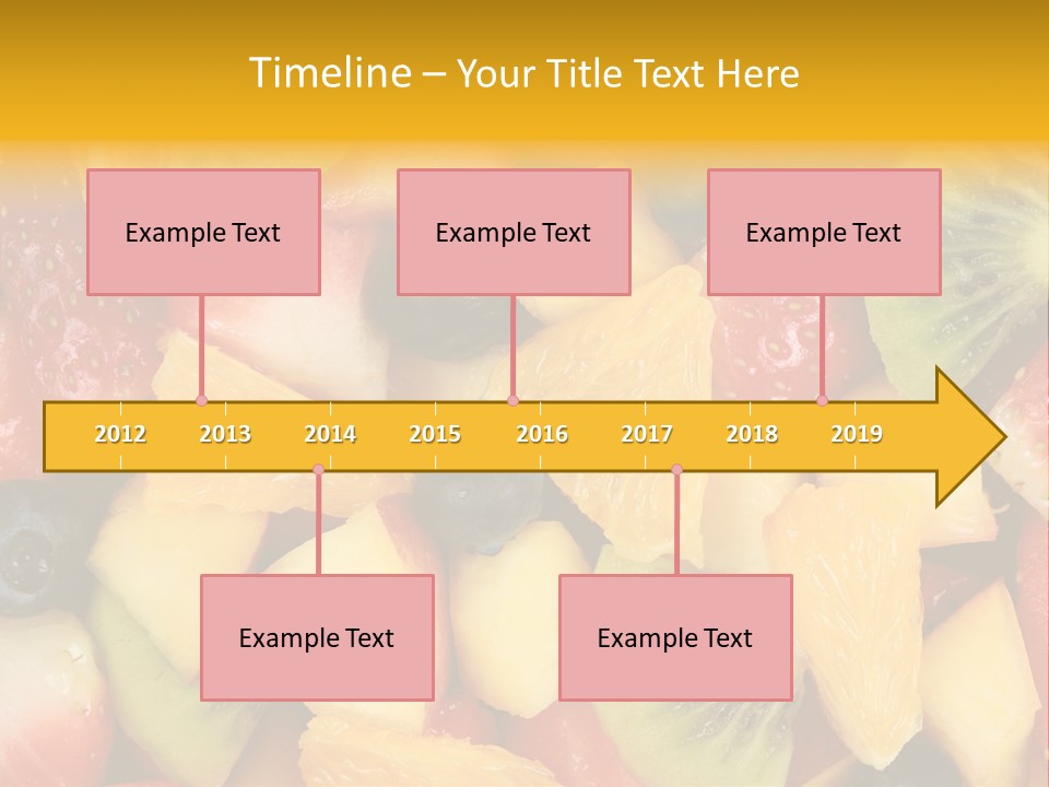 A Close Up Of A Bunch Of Fruit On A Table PowerPoint Template