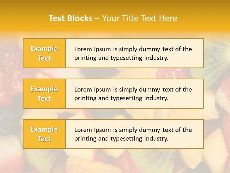 A Close Up Of A Bunch Of Fruit On A Table PowerPoint Template