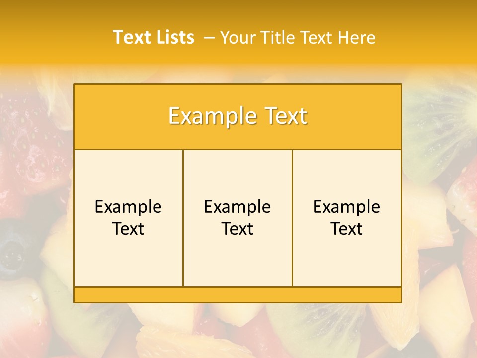 A Close Up Of A Bunch Of Fruit On A Table PowerPoint Template