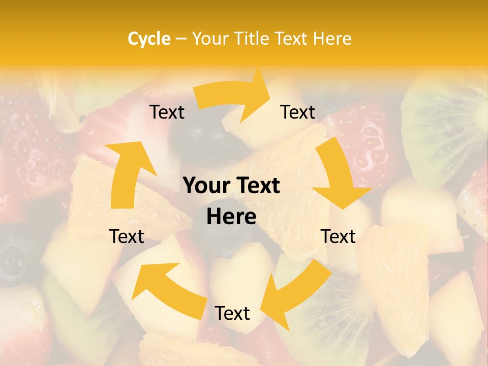 A Close Up Of A Bunch Of Fruit On A Table PowerPoint Template