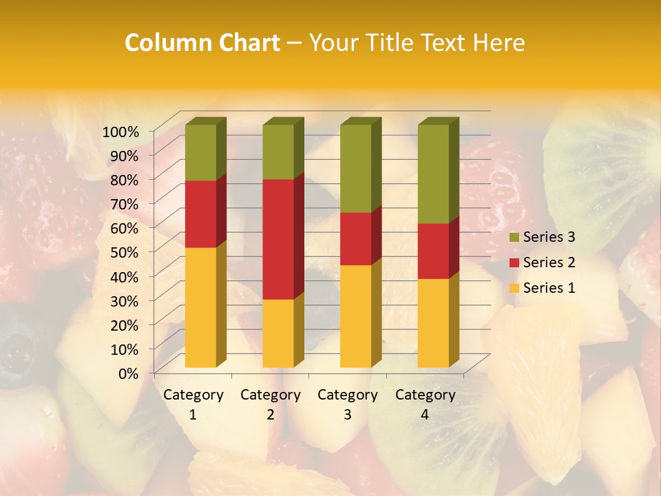 A Close Up Of A Bunch Of Fruit On A Table PowerPoint Template