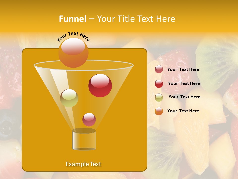 A Close Up Of A Bunch Of Fruit On A Table PowerPoint Template