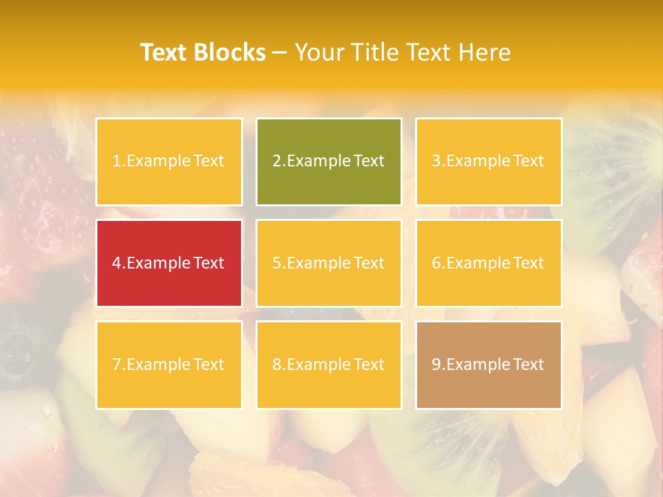 A Close Up Of A Bunch Of Fruit On A Table PowerPoint Template