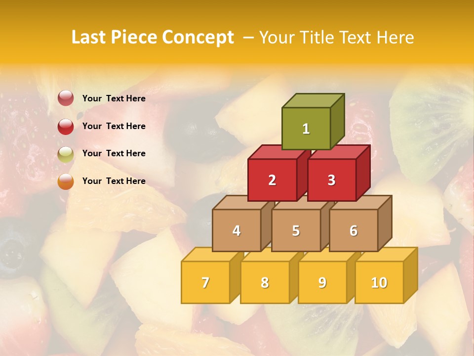 A Close Up Of A Bunch Of Fruit On A Table PowerPoint Template