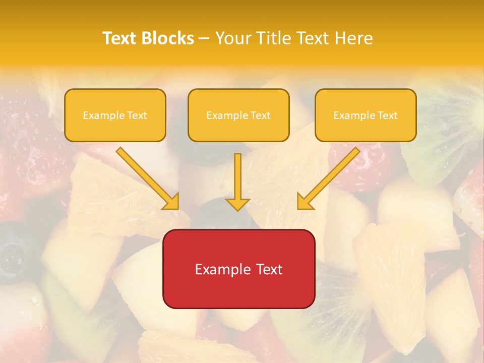 A Close Up Of A Bunch Of Fruit On A Table PowerPoint Template