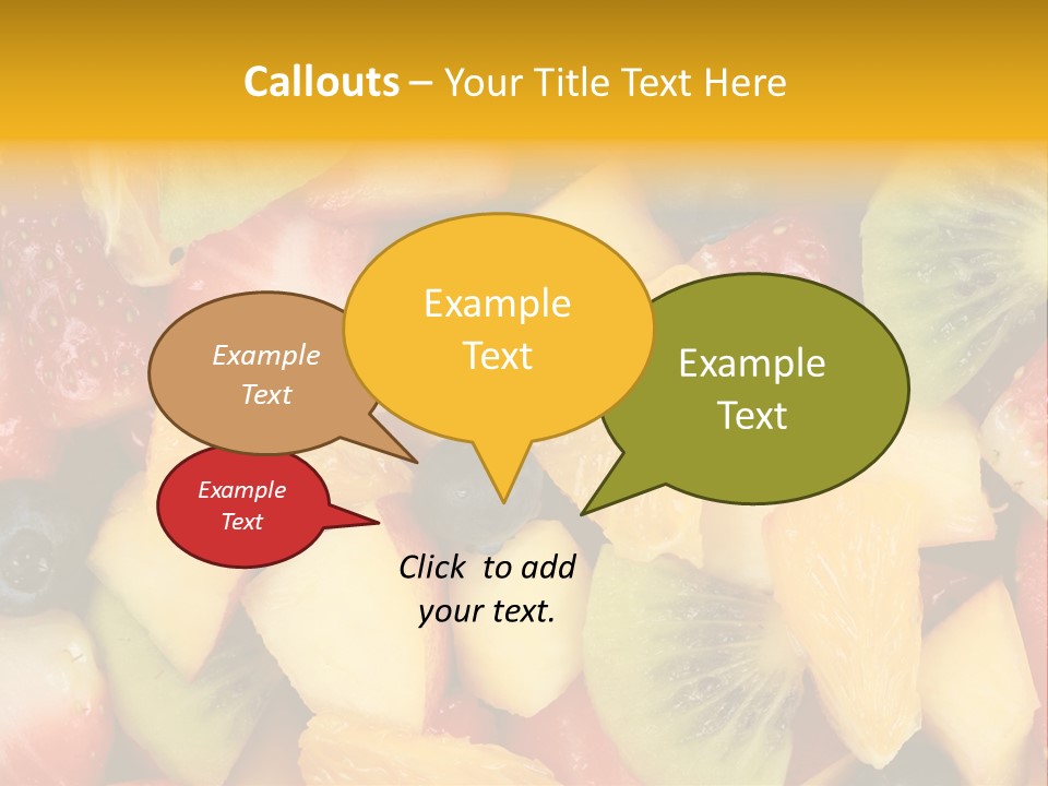 A Close Up Of A Bunch Of Fruit On A Table PowerPoint Template