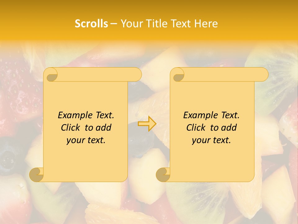 A Close Up Of A Bunch Of Fruit On A Table PowerPoint Template