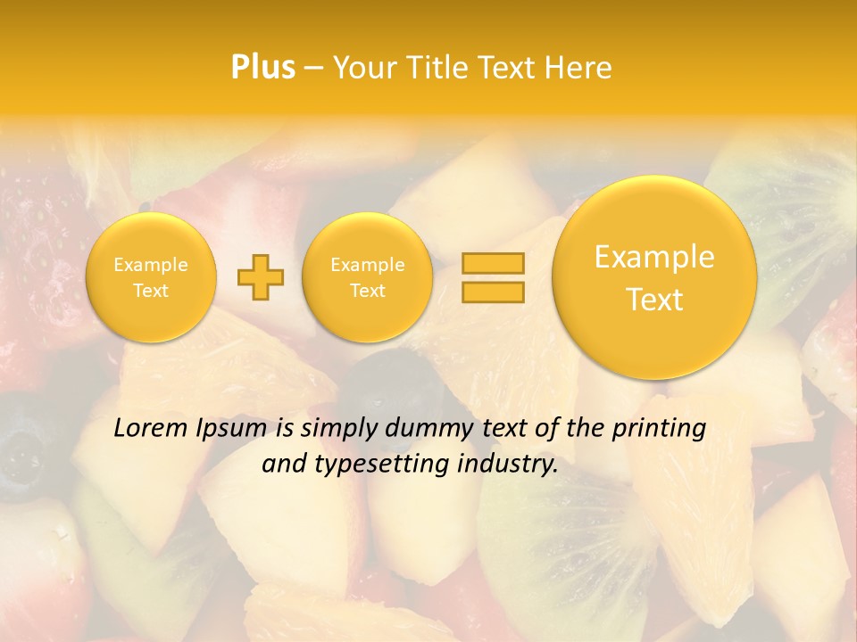 A Close Up Of A Bunch Of Fruit On A Table PowerPoint Template