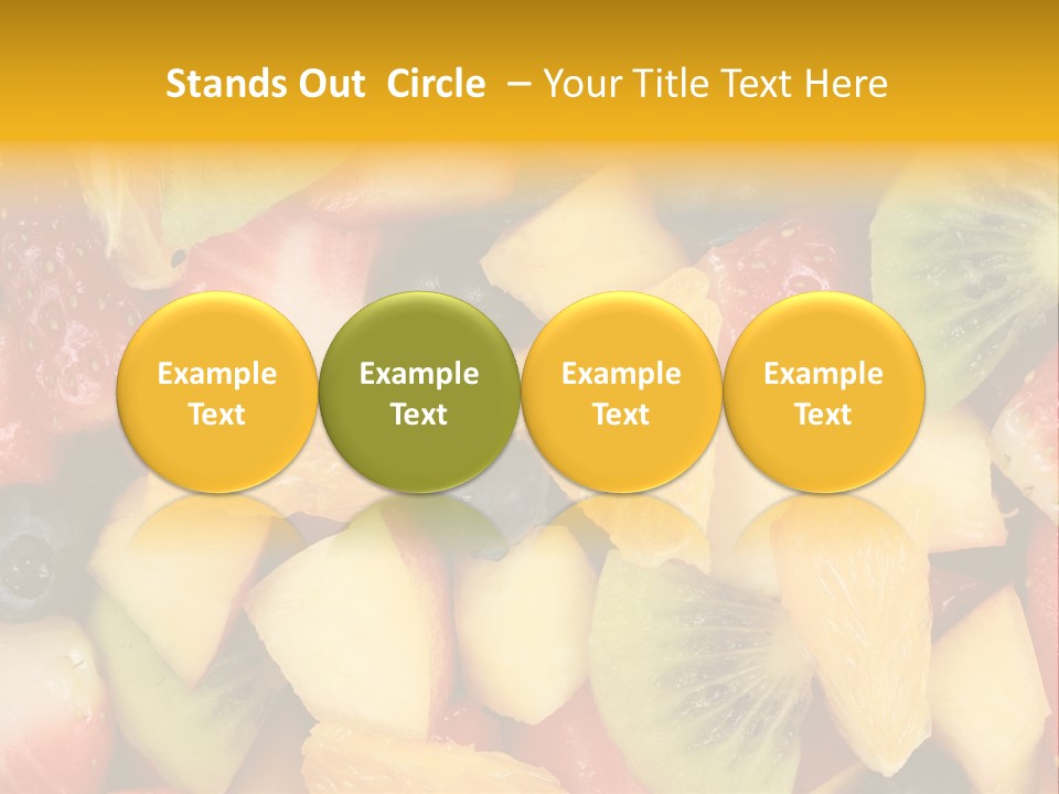 A Close Up Of A Bunch Of Fruit On A Table PowerPoint Template