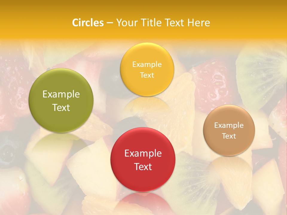 A Close Up Of A Bunch Of Fruit On A Table PowerPoint Template