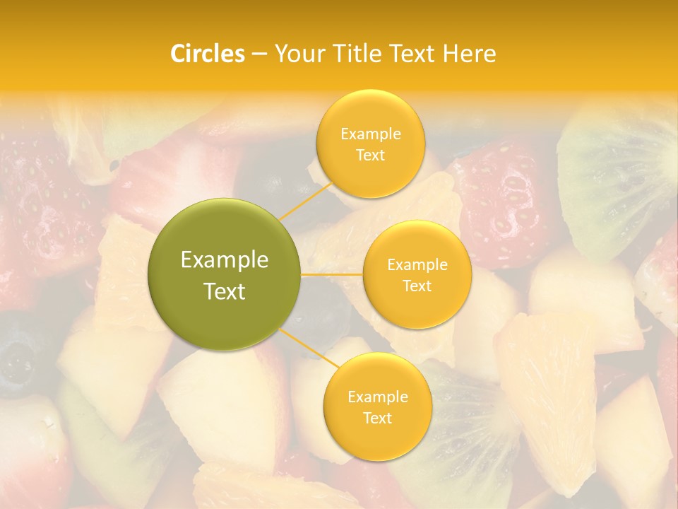 A Close Up Of A Bunch Of Fruit On A Table PowerPoint Template