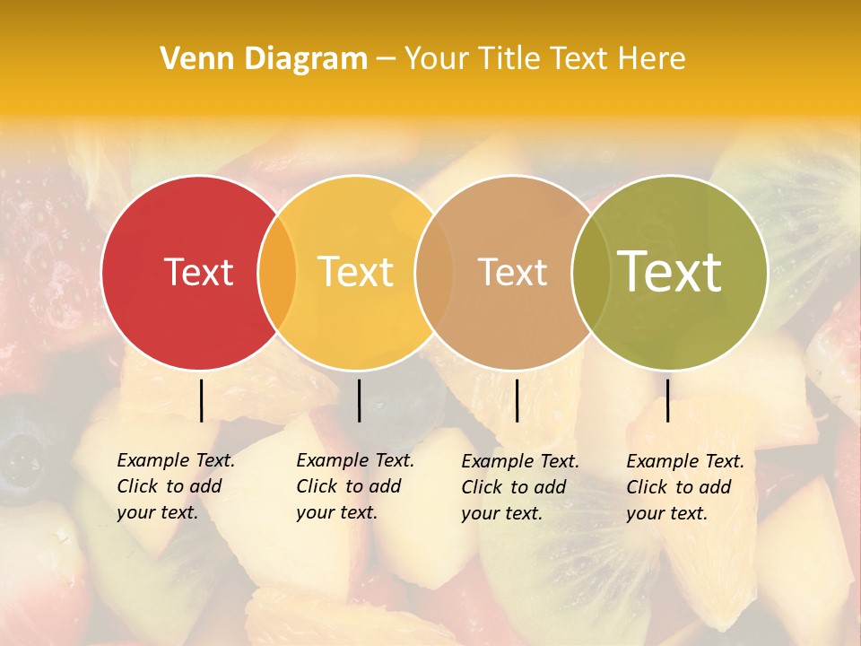 A Close Up Of A Bunch Of Fruit On A Table PowerPoint Template