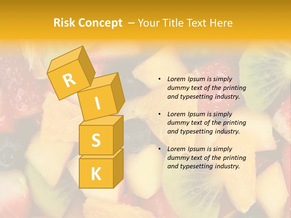 A Close Up Of A Bunch Of Fruit On A Table PowerPoint Template