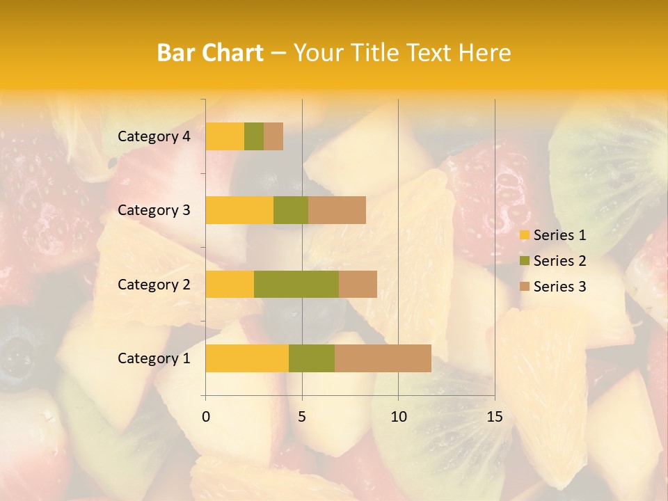 A Close Up Of A Bunch Of Fruit On A Table PowerPoint Template