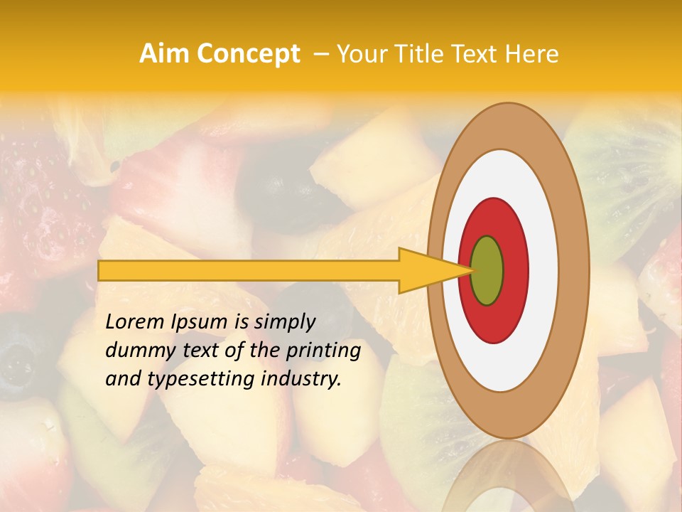 A Close Up Of A Bunch Of Fruit On A Table PowerPoint Template